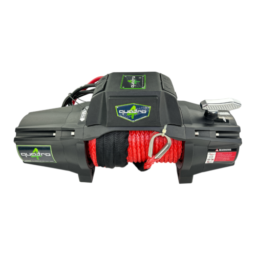 13500 LB Pro seri kırmızı sentetik halatlı Quatrowinch resmi ürün görseli