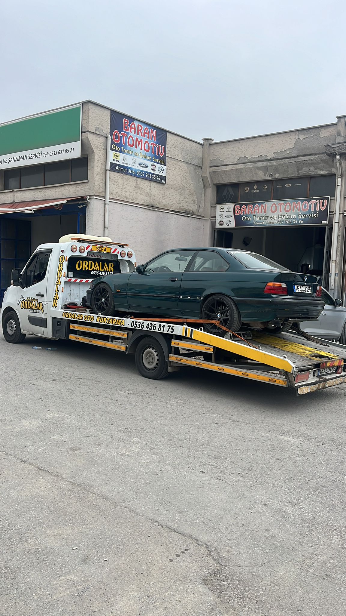 Ordalar Oto Kurtarma araç taşıma